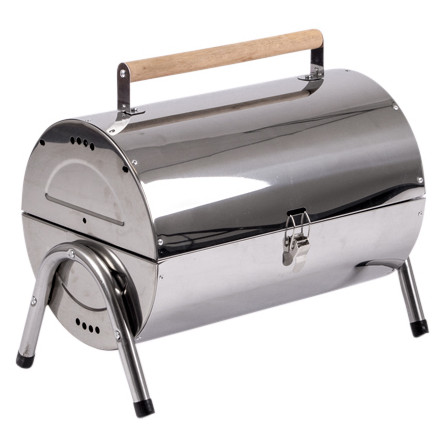 Holzkohlegrill Bo-Camp Barbecue Barrel silber