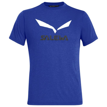 Herren-T-Shirt Salewa Solidlogo Dri-Rel M S/S Tee blau/hellblau Electric Melange