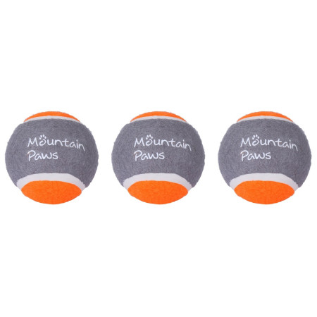 Hundespielzeug Mountain Paws Dog Tennis Balls, 3 Pack orange/grau Oarnge