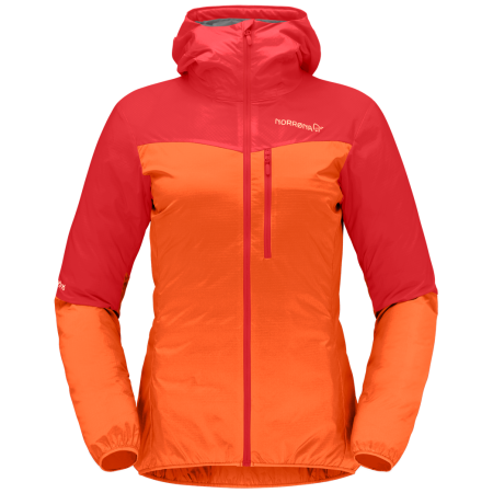 Damenjacke Norrona falketind aero60 Zip Hood rot Arednalin