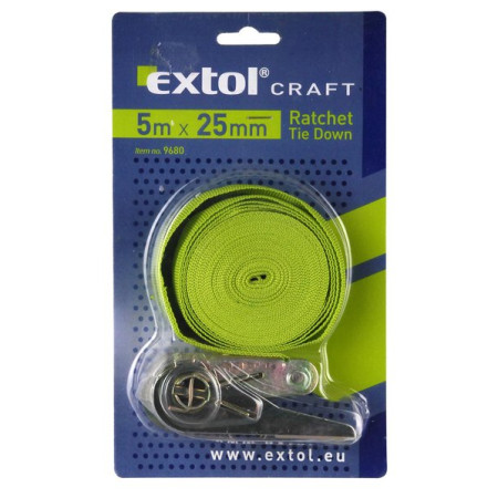 Spanngurt mit Ratsche Extol Ratschengurt 5m x 25mm