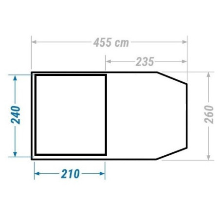 Familienzelt Zulu Pavilion 400 Black