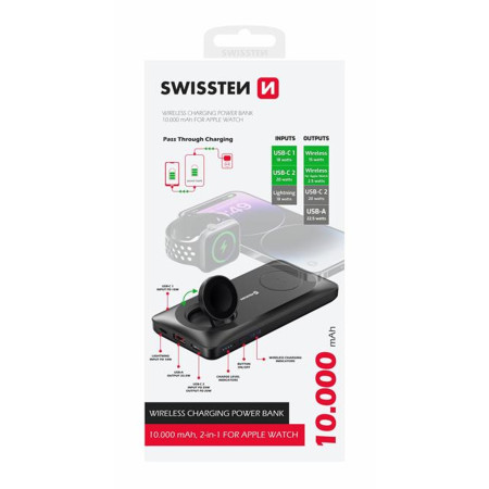 Powerbank Swissten POWER BANK 10000 mAh 2v1