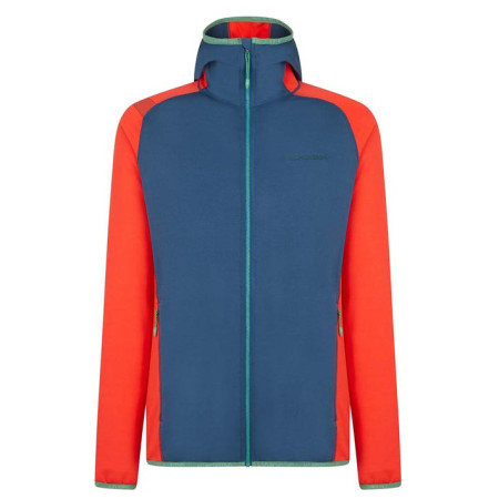 Herren-Sweatshirt La Sportiva Gemini Hoody M blau/rot Opal/Poppy