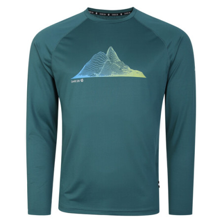 Herren-T-Shirt Dare 2b Righteous III LS Tee blau MediteranGrn (L7W)