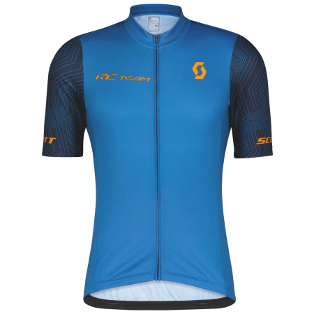 Herren Radtrikot Scott M's RC Team 10 SS blau/orange storm blue/copper orange