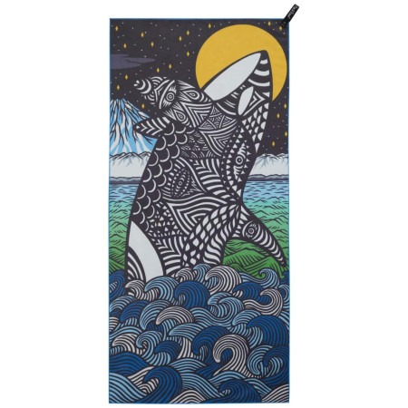 Schnelltrocknendes Handtuch PackTowl Personal Body grau/blau Orca