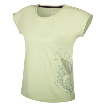 Damen-T-Shirt Ocún Kimo T Women Blossom-Art gelbgrün Green Soft
