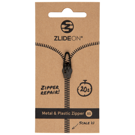 Ersatz-Reißverschluss ZlideOn Metal & Plastic Zipper XS