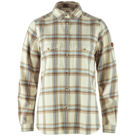Damenhemd Fjällräven Övik Heavy Flannel Shirt W beige Chalk White-Fossil