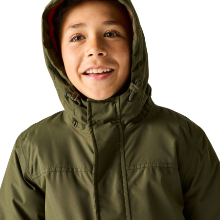Kinder Winterjacke Regatta Hillain Warm Lined Dark Khaki
