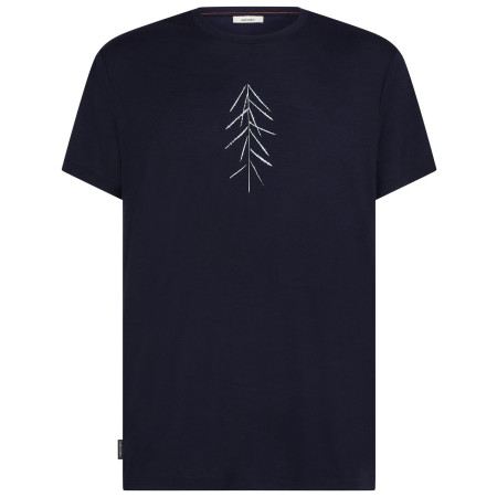 Herren-T-Shirt Icebreaker M Merino 150 Tech Lite SS Tee Lancewood dunkelblau MIDNIGHT NAVY