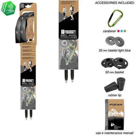 Trekkingstöcke Fizan Compact 4 Tech