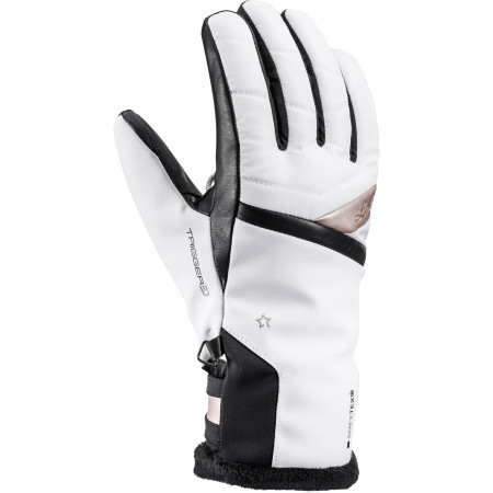 Damen Ski-Handschuhe Leki Snowfox 3D Lady weiß WhiteGold