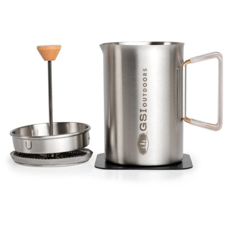 Kaffeepresse GSI Outdoors Glacier Stovetop JavaPress silber silver