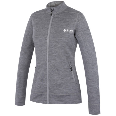 Damen-Sweatshirt Zulu Merino Collar 230 grau grey