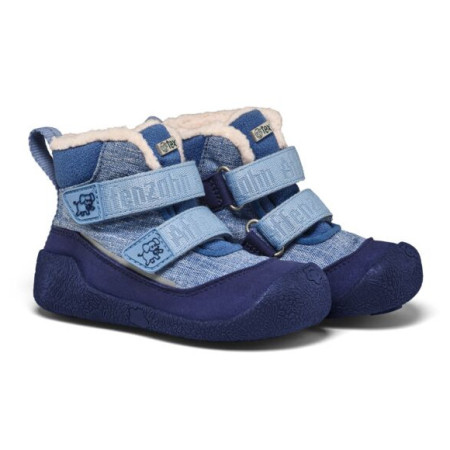Kinder Winterschuhe Affenzahn Prewalker Midboot Vegan Snuggy Elephant blau Elephant