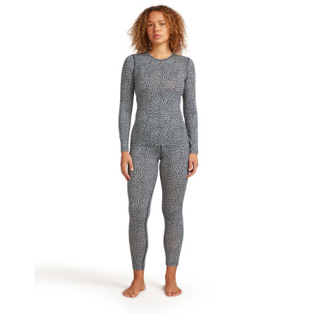 Damen-Funktionsshirt Icebreaker Women Merino 200 Oasis LS Crewe Flock Forms AOP