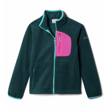 Kinder-Sweatshirt Columbia Fast Trek™ III Fleece Full Zip blau/rosa Night Wave, Pink Ice