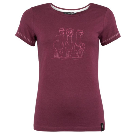 Damen-Funktionsshirt Chillaz Saile Alpaca Gang lila Burgundy Melange
