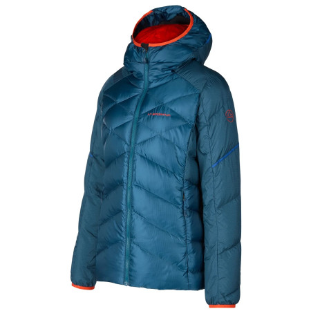 Damenjacke La Sportiva Bivouac Down Jkt W blau/rot Storm Blue/Cherry Tomato