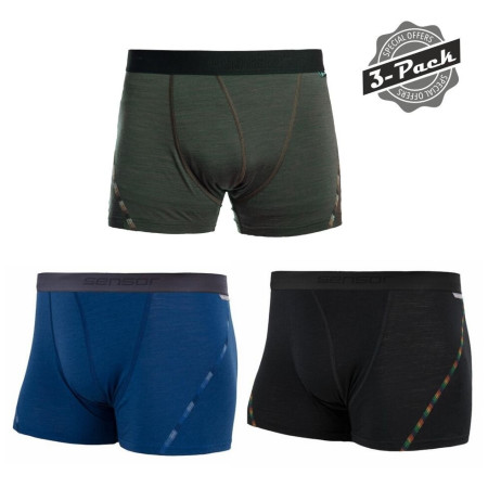 Herrenshorts Sensor Merino Air 3-PACK