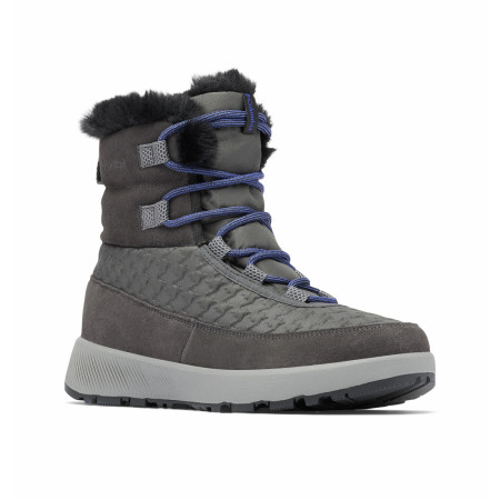 Damen-Winterschuhe Columbia Slopeside Peak™ Luxe grau Shark, Clematis Blue