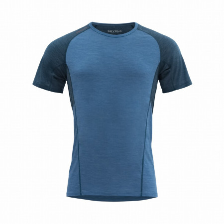 Herren-Funktionsshirt Devold Running Merino 130 T-Shirt Man blau Blue