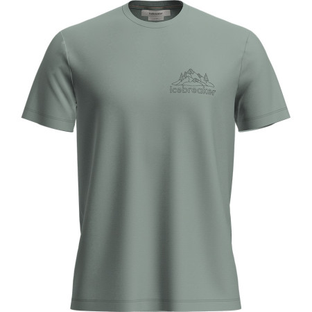 Herren-T-Shirt Icebreaker M Mer 150 Tech Lite SS T IB BackPack grün Moss
