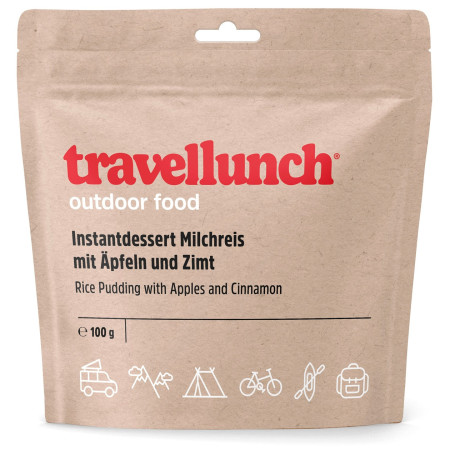 Trekkingnahrung Travellunch Milchreis mit Äpfeln und Zimt