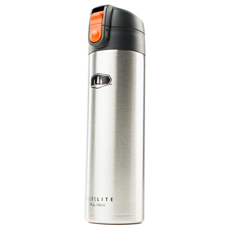 Thermokanne GSI Outdoors Microlite Vac Bottle 500 silber
