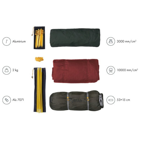 Ultraleichtes Zelt Warg Litio 2