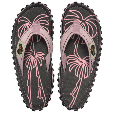 Damen Flip-Flops Gumbies Palm Leaf Grey grau šedá