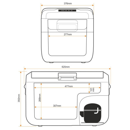Kompressor-Kühlschrank Yolco NX30