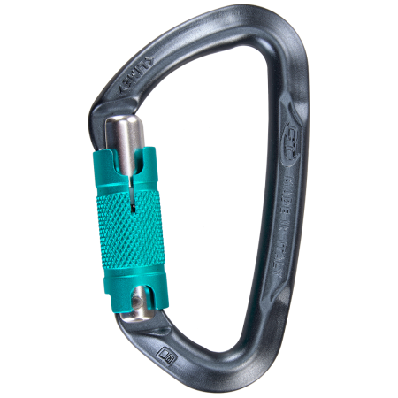 Karabiner Climbing Technology Lime WG grün gray/blue marine