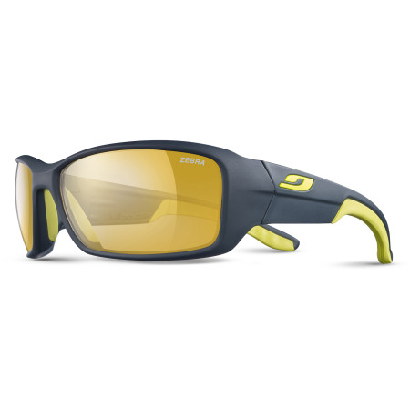 Sonnenbrille Julbo Run Zebra blau DarkBlue/Yellow
