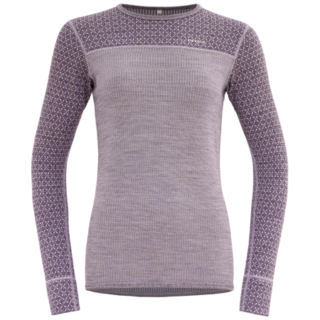 Damen-Funktionsshirt Devold Kvitegga Merino 230 Shirt lila ORCHID