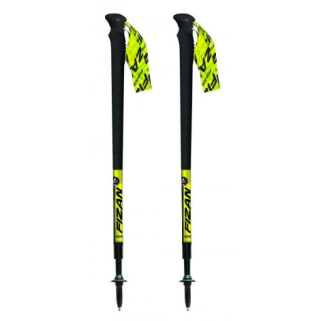 Trekkingstöcke Fizan Trail Essential schwarz/gelb