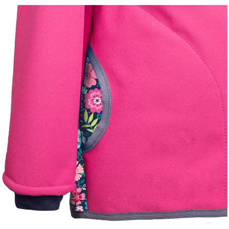 Kinder-Softshell-Jacke Unuo Vliesmuster
