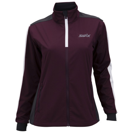 Damen-Softshell-Jacke Swix Cross W weinfarbe Dark Aubergine