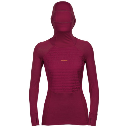 Damen Funktions-Sweatshirt Icebreaker ZoneKnit™ Insulated LS Hoodie rosa cherry