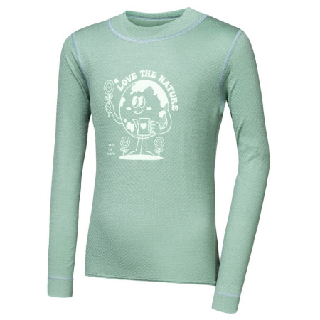 Kinder-Funktionsshirt Sensor Merino DF Planet Basil Green hellgrün Basil Green