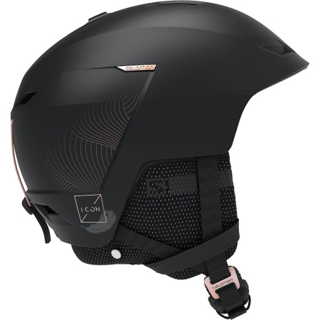 Damen Skihelm Salomon Icon Lt Ca schwarz Black