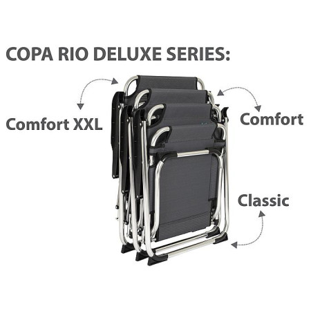 Campingstuhl Bo-Camp Copa Rio Classic Deluxe Grey