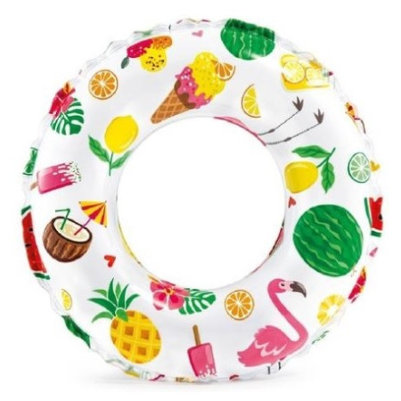 Schwimmring Intex Lively Print Swim Ring 59230NP weiß/rot