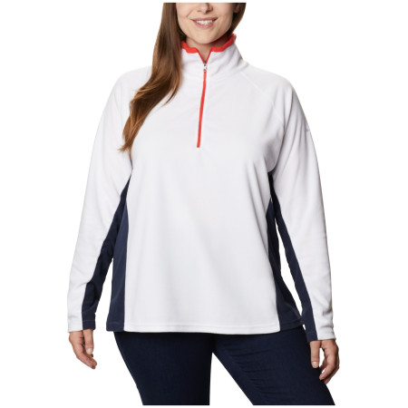 Damen-Sweatshirt Columbia Glacial IV 1/2 Zip weiß WhiteDarkNocturnal