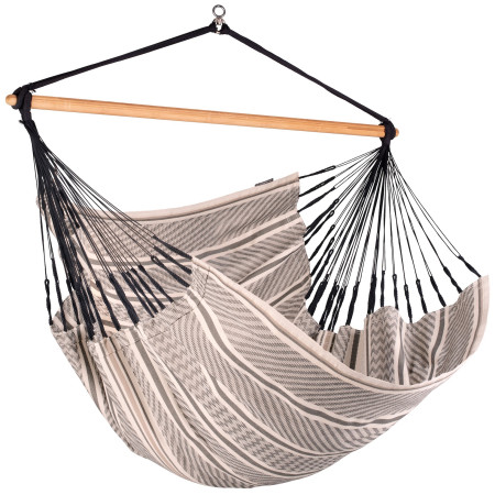 Hängestuhl La Siesta Habana Kingsize schwarz/weiß Ribs