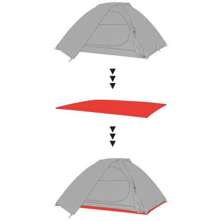 Zeltunterlage Hannah Groundsheet 2 grau graphite II