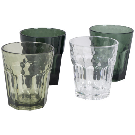 Set Gläser Bo-Camp Tumbler Mix & Match 200 ml - 4ks grün Green
