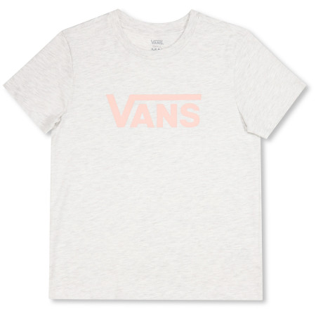 Damen-T-Shirt Vans Wm Drop V Ss Crew-B weiß White Heather